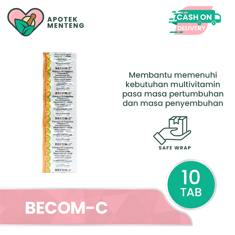 Jual Becom C Strip 10 Kaplet Asupan Multivitamin Daya Tahan Tubuh