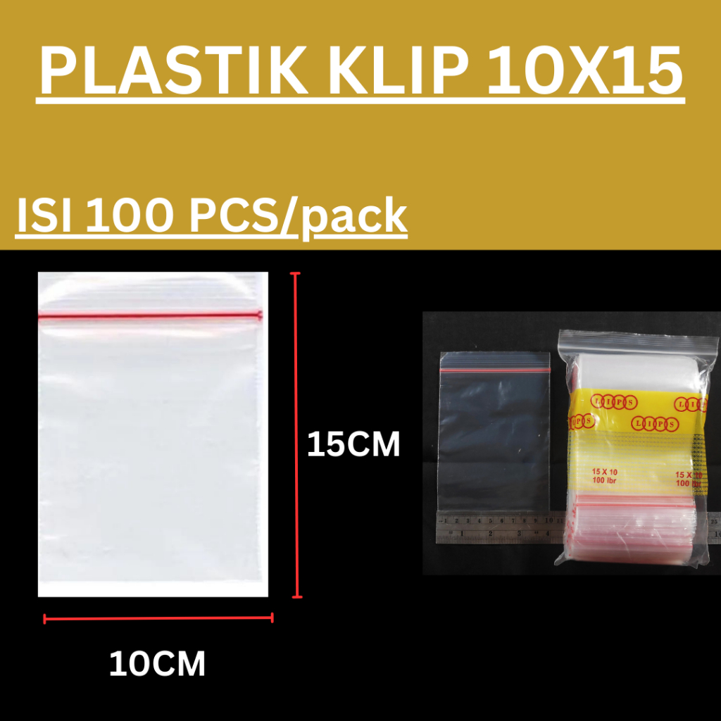 Jual Kantong Plastik Klip Uk 10x15 Cm Plastik Zipper Lock Plastik Obatkemasan Obat Plastik 4096