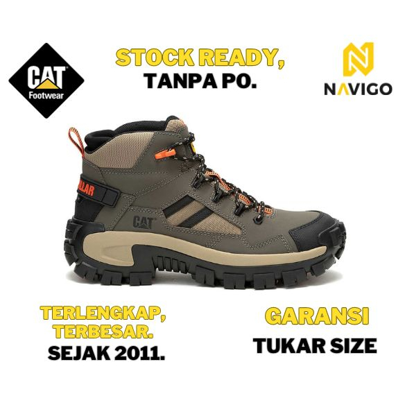 Caterpillar Stivale Uomo Invader Mid Vent - Antiscivolo E Impermeabile - Protezione Punta Composita - Colore Nero - 2