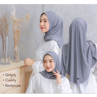 PROMO 12.12 Jilbab Segitiga Jersey Oval Lembut Adem