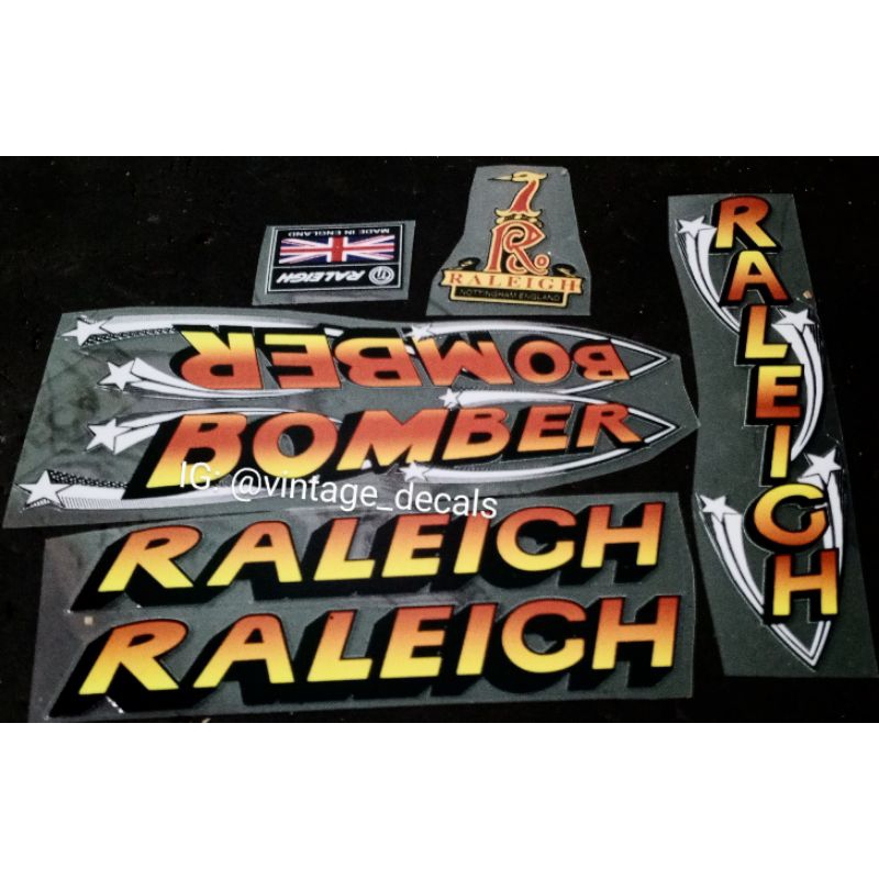 Jual sticker decals replacements Raleigh Bomber | Shopee Indonesia