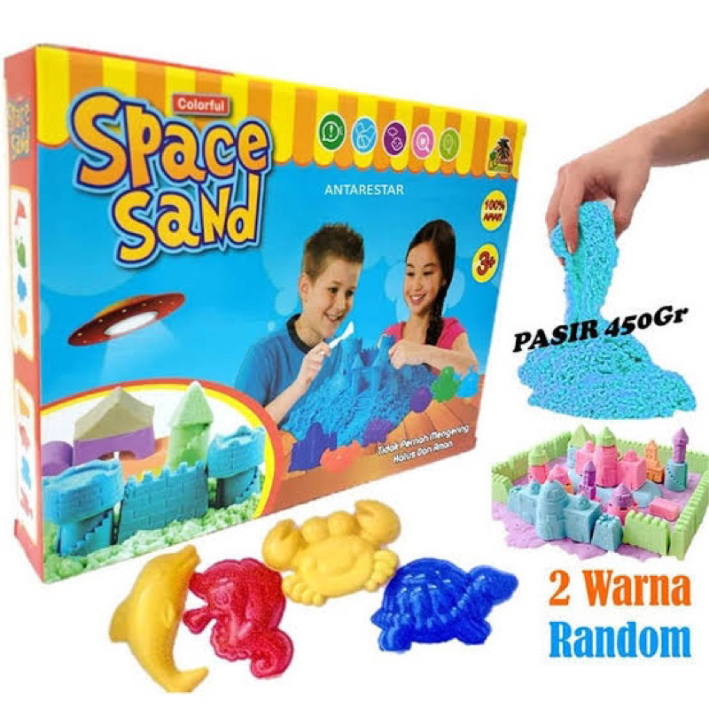 Jual Pasir Kinetik 500 gram Pasir Ajaib Mainan Edukasi Play Sand