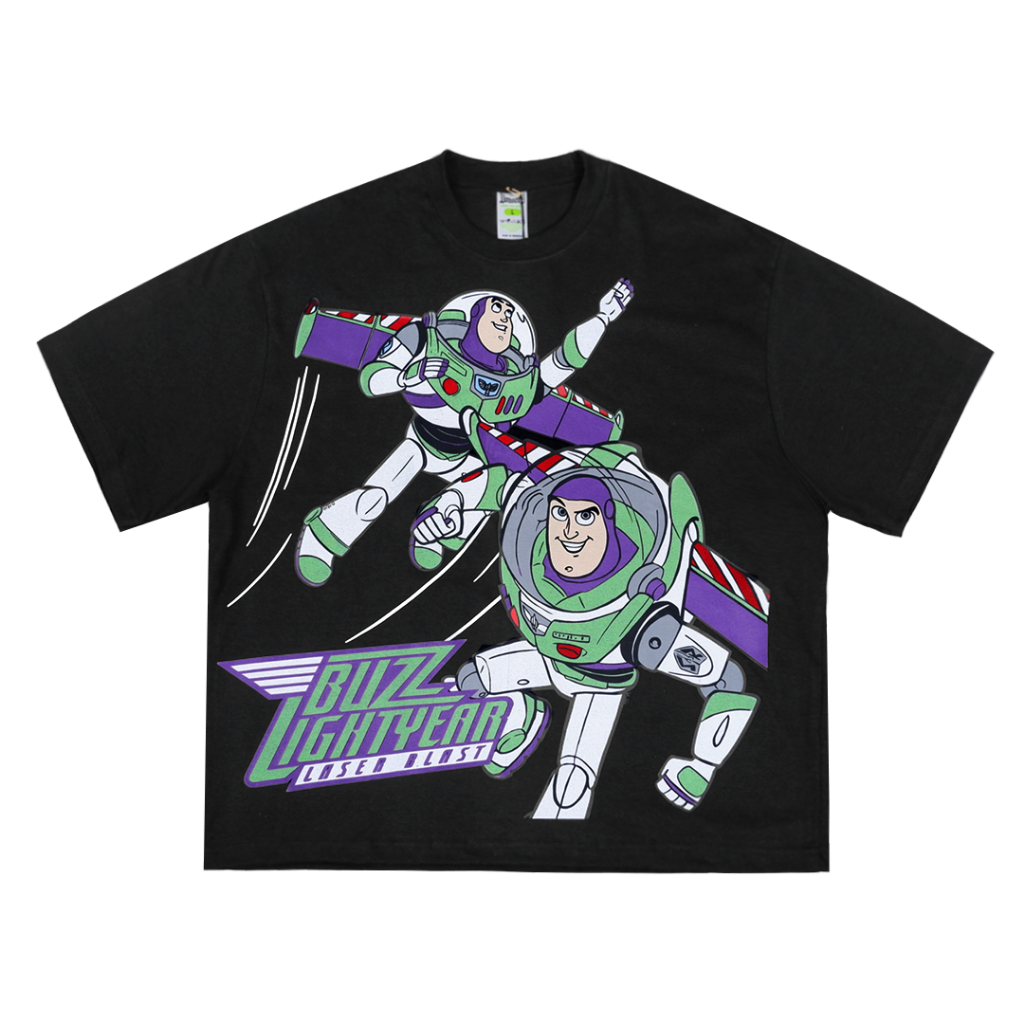 Jual BIG OVERSIZE T-SHIRT BUZZ LIGHTYEAR BLACK VONSEEY | Shopee Indonesia