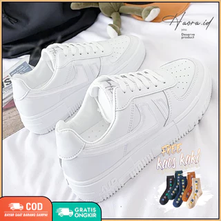 Sepatu Sneakers Wanita Korea Shoes Putih HR10-010