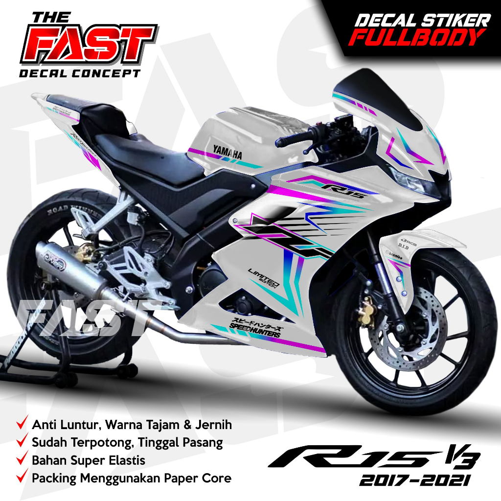 Jual TERBARU COD STIKER Decal R15 V3 MATRIX GRAFIS Full Body Keren ...