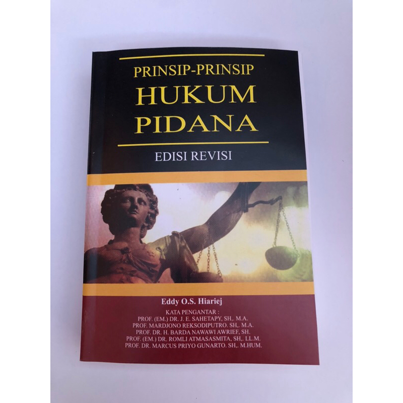 Jual Prinsip-Prinsip Hukum Pidana - Edisi Revisi | Shopee Indonesia