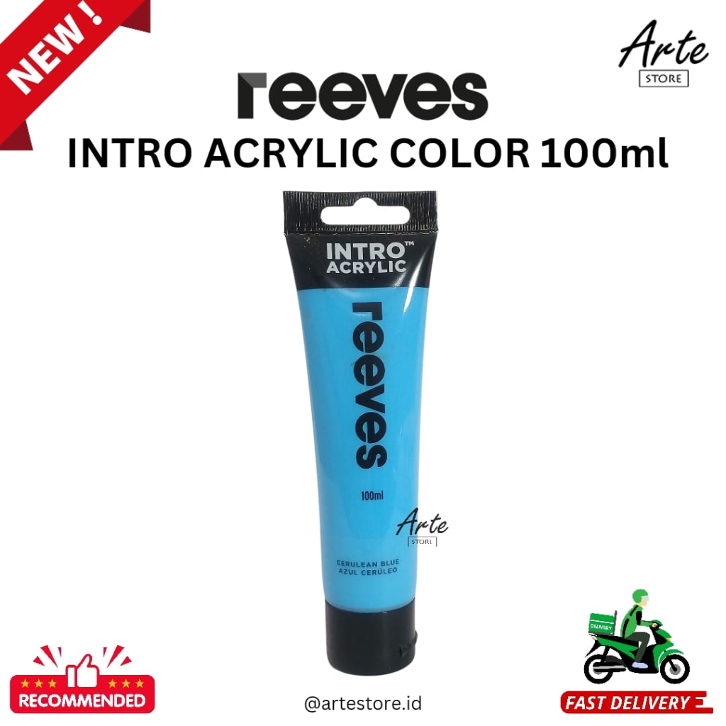 Jual Cat Acrylic Intro Reeves Cerulean Blue 100 ml | Shopee Indonesia
