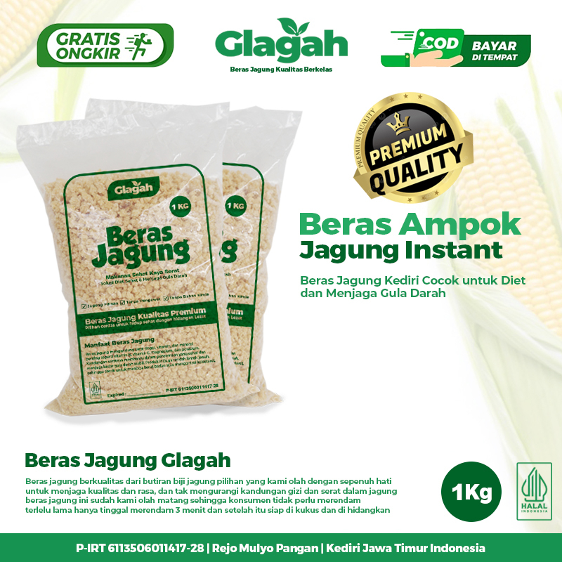 Jual Beras Jagung 1kg Ampok Tradisional Sudah Matang Kualitas Premium ...