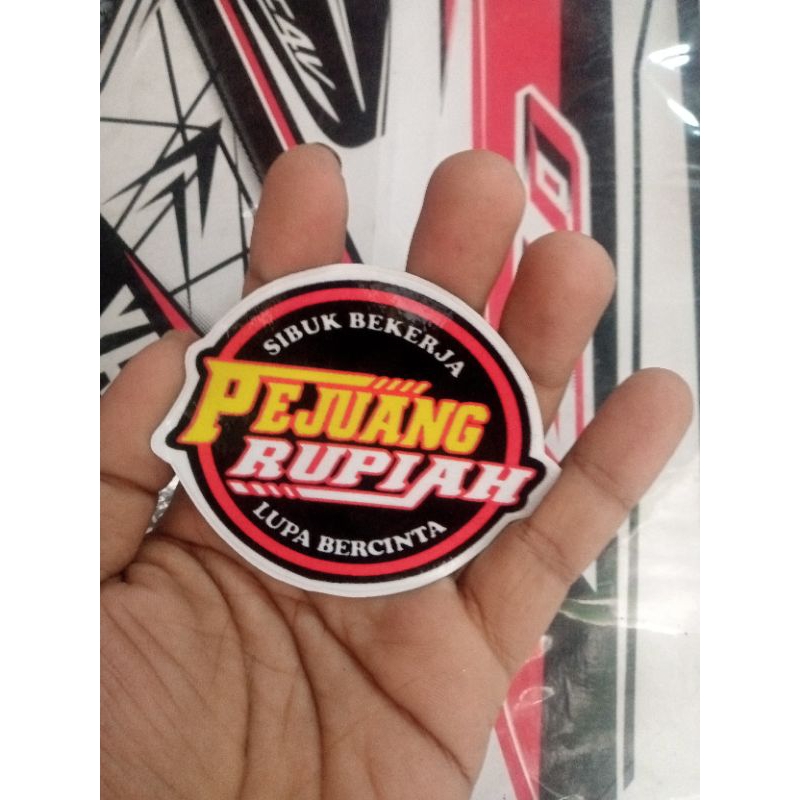 Jual stiker pejuang rupiah stiker pac stiker sponsor | Shopee Indonesia