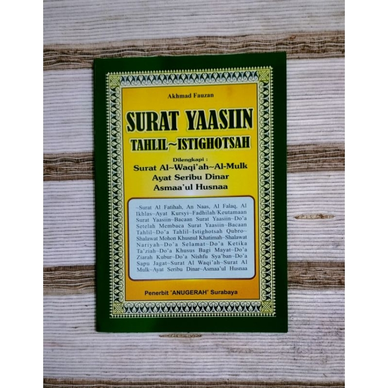 Jual Surat Yasin Terjemah Tahlil Istighosyah Besar A Hvs Shopee Indonesia