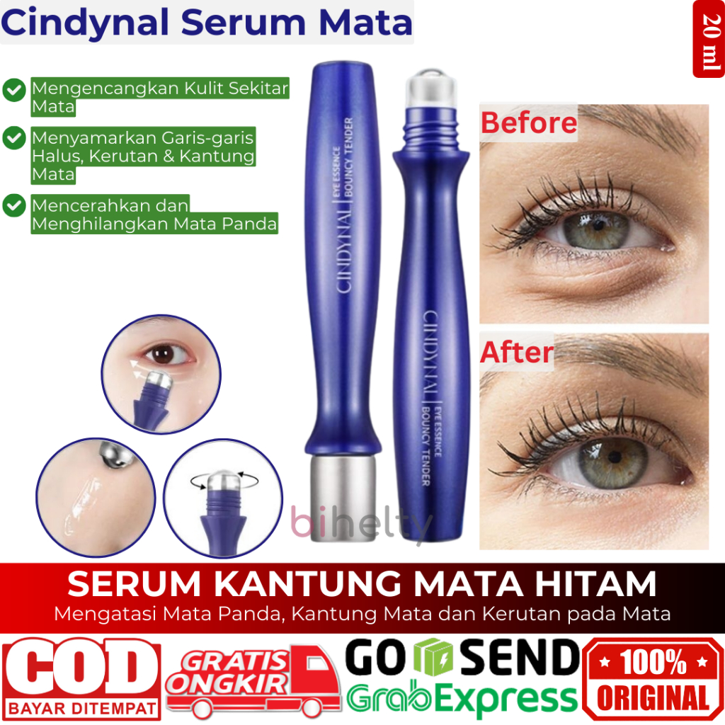 Jual Cindynal Serum Kantung Mata Eye Cream Bright Hyaluronic Eyes Roll