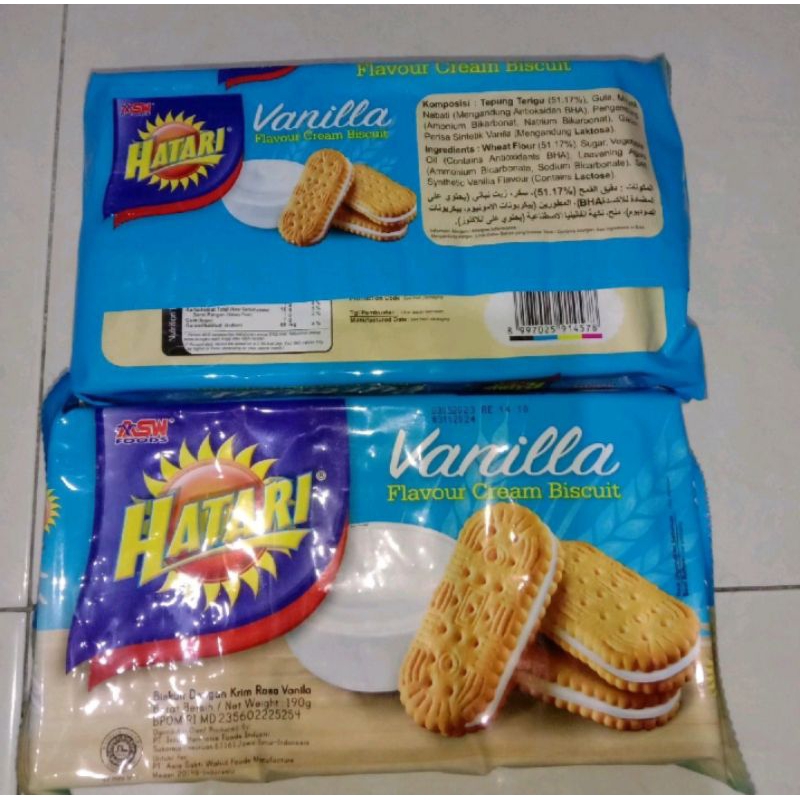 Jual Hatari Biscuit Twins Chocolate And Orange 190gr Hatari Biscuit Cream Vanila 190gr Shopee