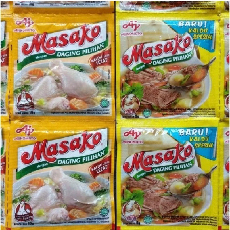 Jual Masako Renceng Isi 12 Sachet Rasa Sapi dan Ayam | Shopee Indonesia