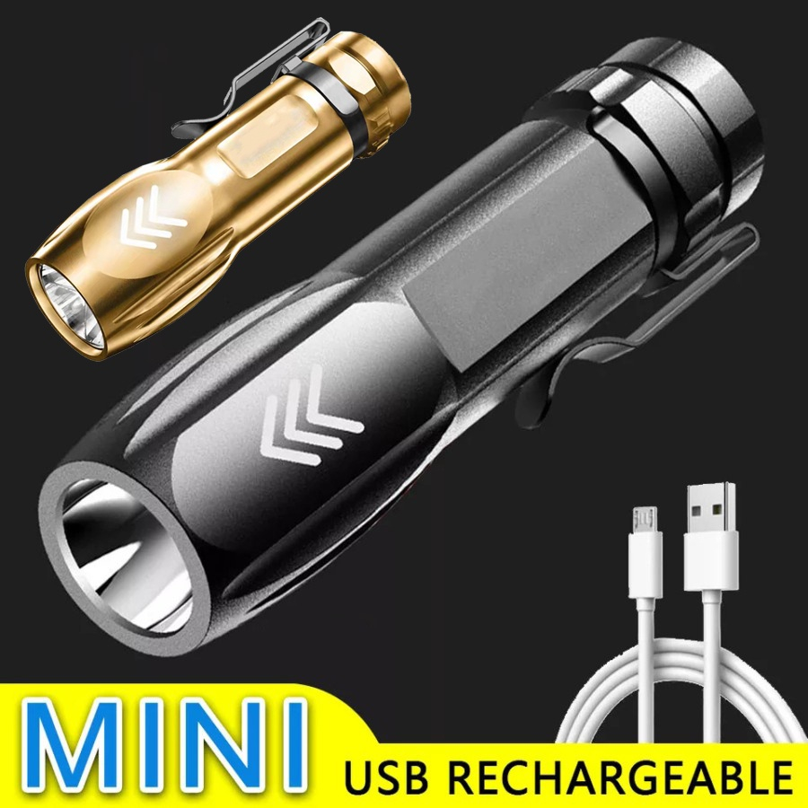 Jual SENTER LED MINI CHARGEABLE / SENTER MINI BISA CAS | Shopee Indonesia