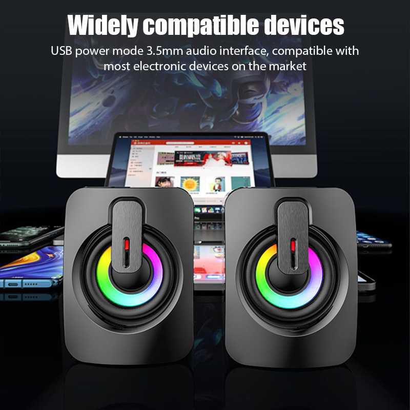 Jual Speaker Multimedia Desktop PC Komputer Laptop Subwoofer Jack USB