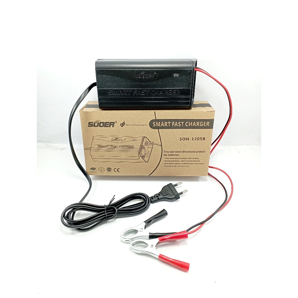 Jual CAS AKI SUOER 5A SON-1205B SMART FAST CHARGER | Shopee Indonesia