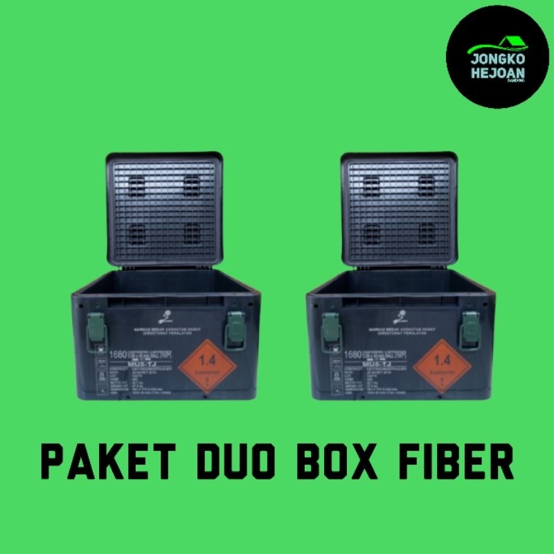 Jual Paket Duo Box Fiber Original Pindad Packing Bubble Wrap Gratis ...