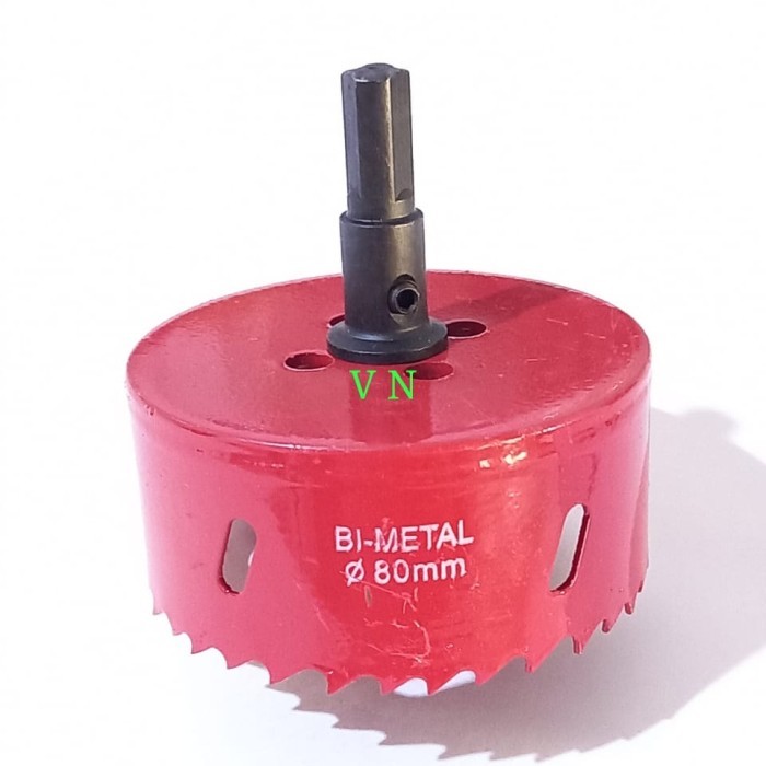 Jual Hole Saw 80 mm/Mata Bor Pembolong Kayu/Triplek/Plastik PVC