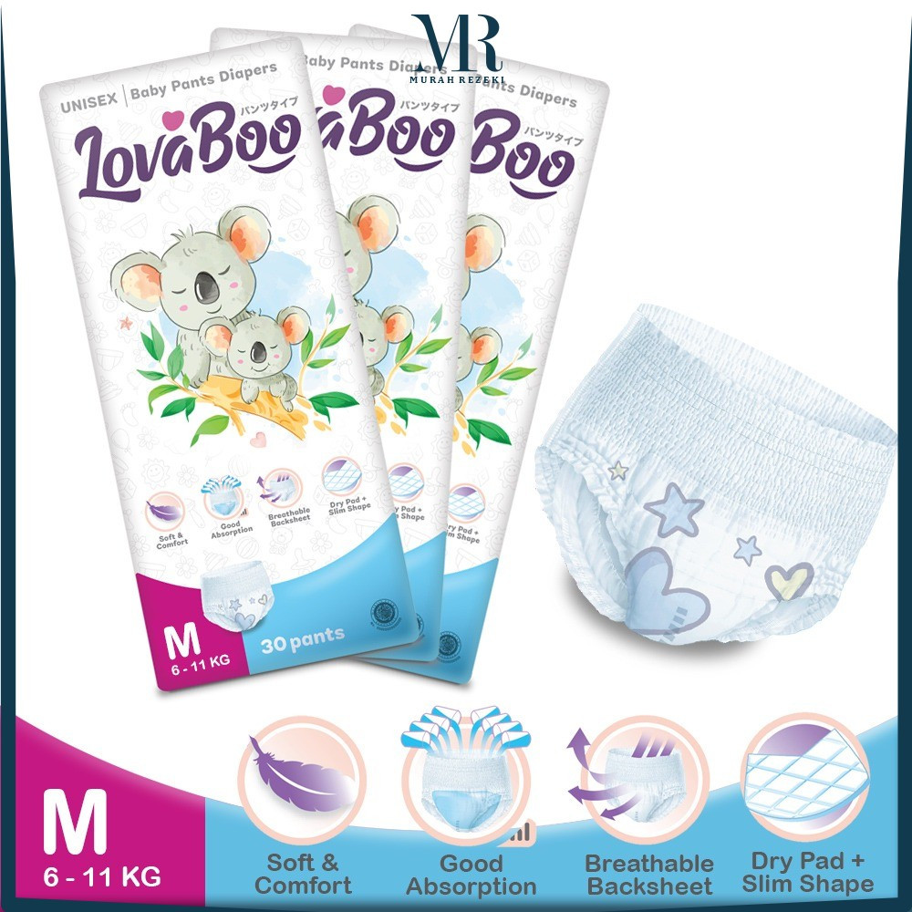 Jual Baby Diapers Soft & Comfort Popok Celana Bayi Size M L XL / Popok