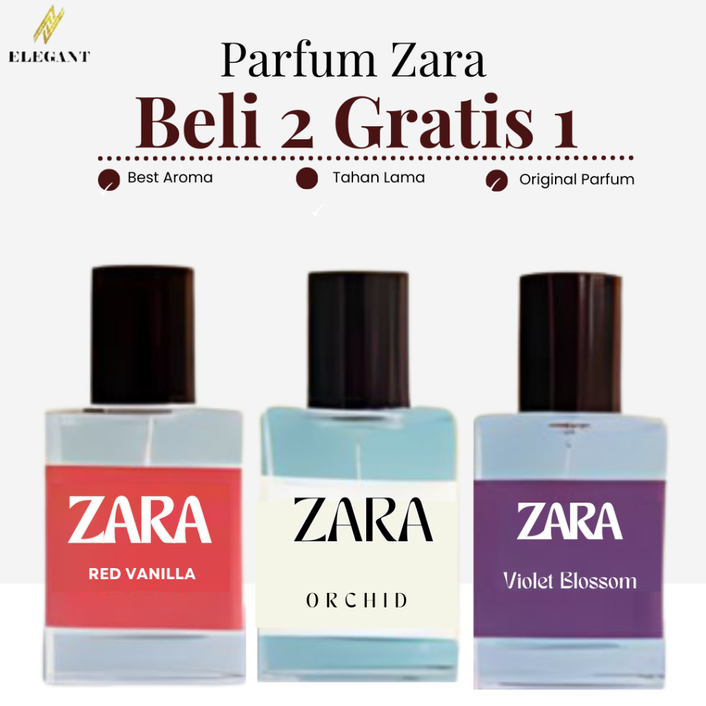 Jual Buy 2 Get 1 Parfum Zara Red Vanilla Orchid Parfum Best Seller