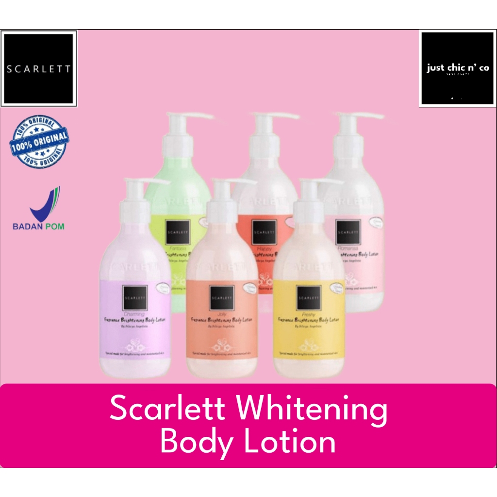 Jual SCARLETT WHITENING Body Lotion By Felicia Angelista / Brightening