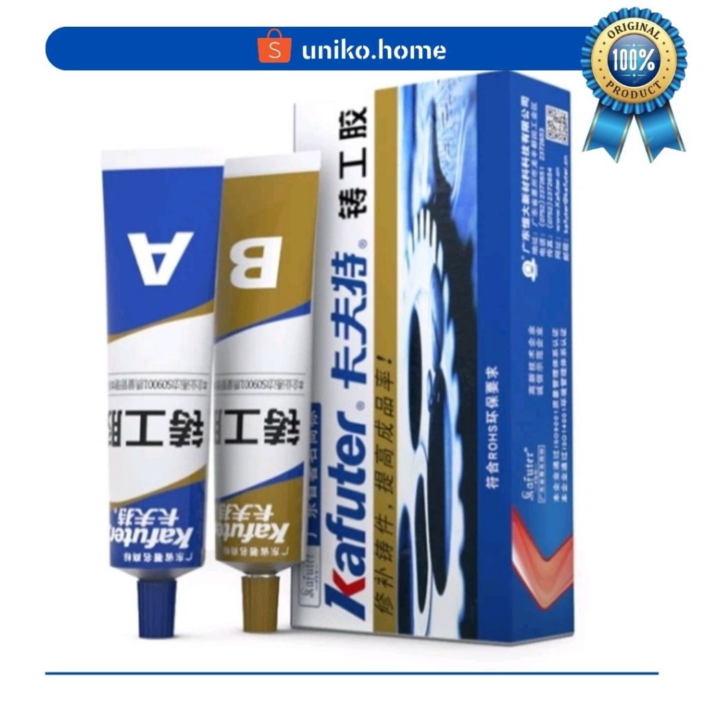 Jual Lem AB Epoxy Kuat Metal Casting Glue Penambal Besi Radiator Anti ...