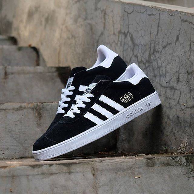 Jual ADIDAS GAZELLE BLACK WHITE ORIGINAL INDONESIA PROMO SEPATU ...