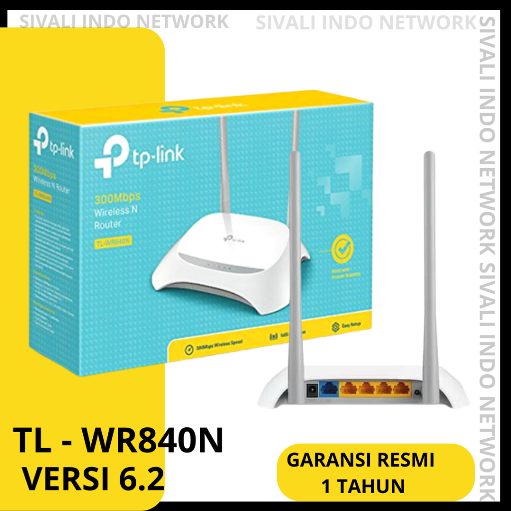 Jual TP-LINK TL-WR840N 300Mbps WIRELESS N ROUTER GARANSI RESMI | Shopee ...