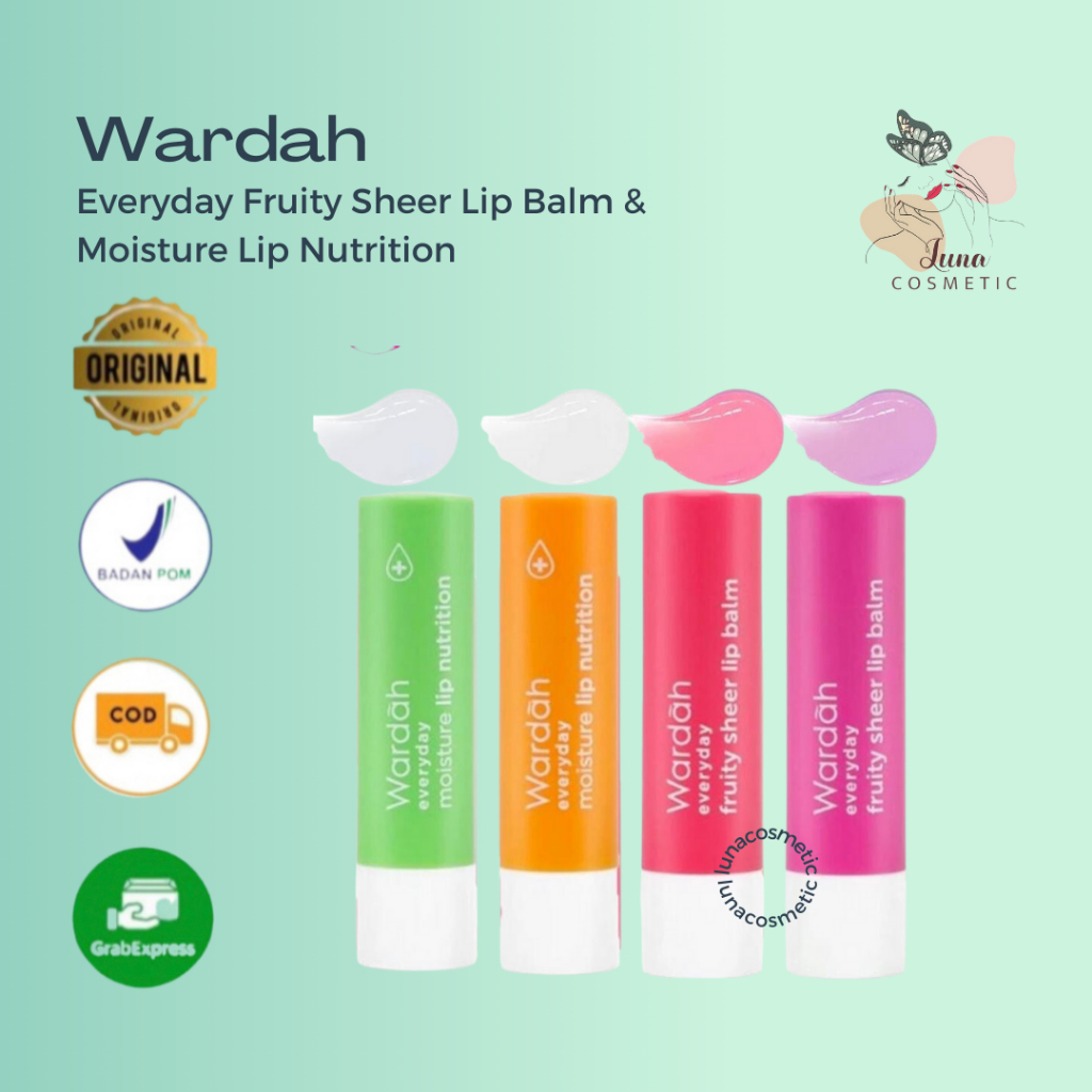 Jual WARDAH Everyday Fruity Sheer Lip Balm & Moisture Lip Nutrition 4gr