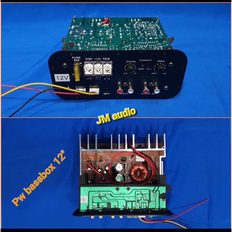 Jual Power kit bass tube Aktif DC 12volt buat angkat subwoofer 12inch max 450watt Shopee Indonesia