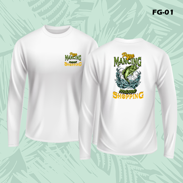 Jual Kaos Fishing Mancing (FG) Tshirt MCP Apparel Lengan Panjang