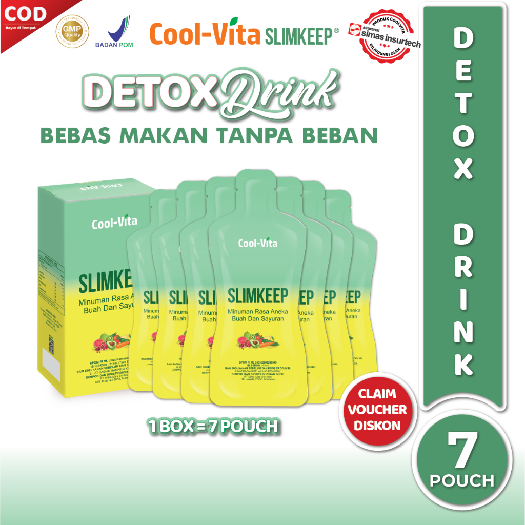 Jual Coolvita Slimkeep Minuman Fiber Detox Dengan Enzim Pendamping Diet ...