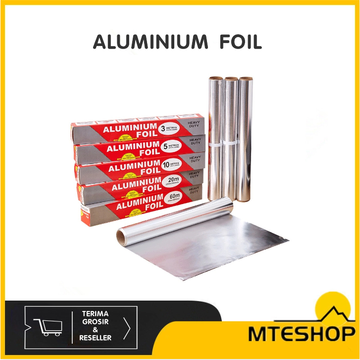 Jual MTE ALUMINIUM FOIL / KERTAS ALUMINIUM FOIL ROLL UNTUK MAKANAN