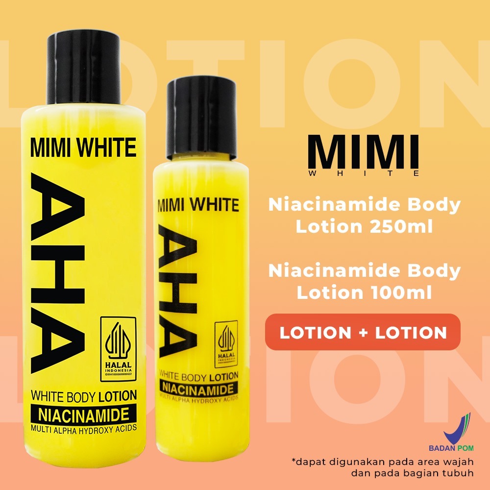 Jual MIMI WHITE Body Lotion Niacinamide 100 ml + 250 ml | Shopee Indonesia