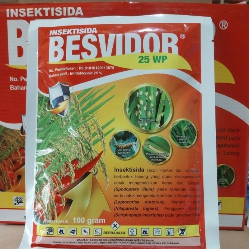Jual Insektisida Besvidor 25 wp / insek / hama cabai, tomat, sayuran ...