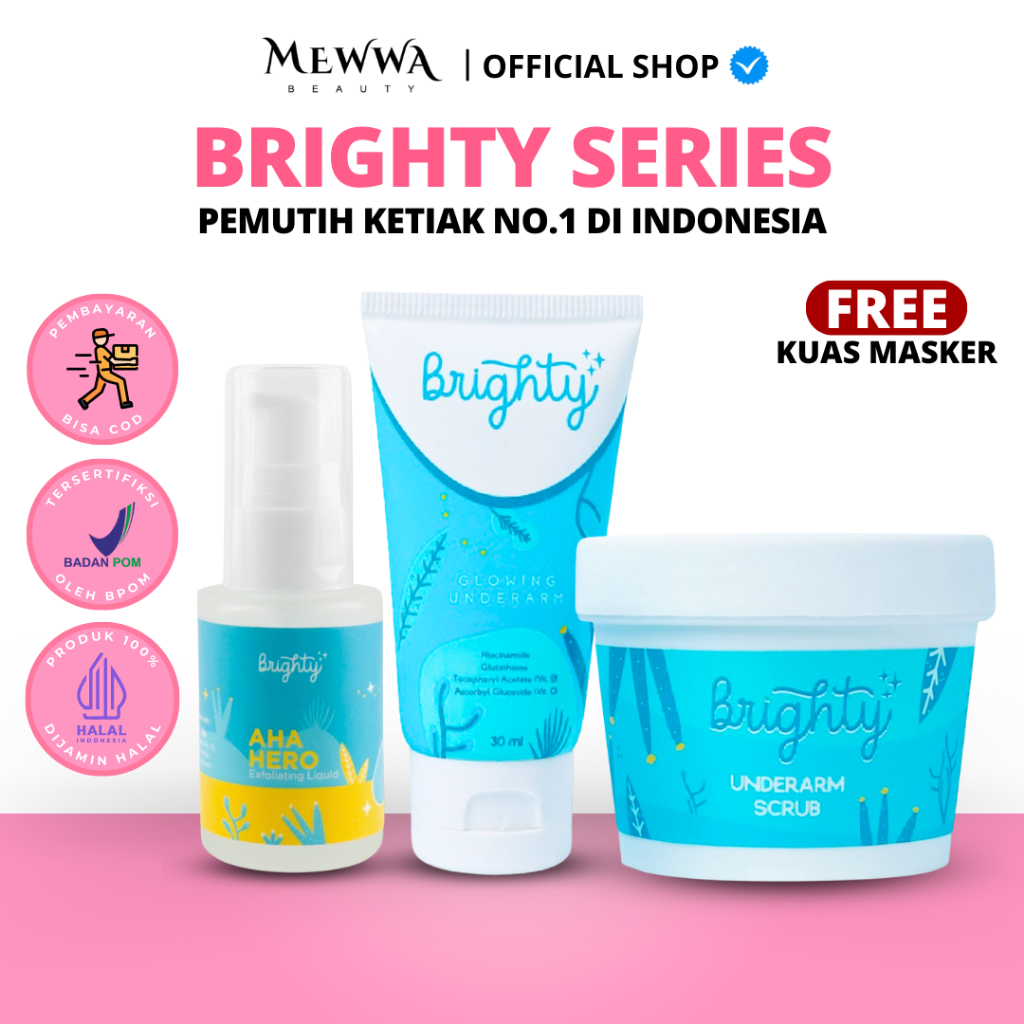 Jual [ BPOM ] Brighty Series Glowing Underarm Aha Hero Exfoliating Underarm Scrub Chicken Skin