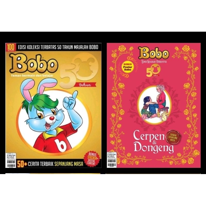 Jual Bobo Dongeng Dan Cerpen Majalah Bobo Edisi Spesial 50 Tahun Limited Edition Shopee 