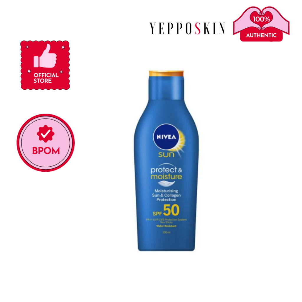 Jual NIVEA Sun Protect & Moisture Lotion SPF 50 - 100 Ml | Shopee Indonesia