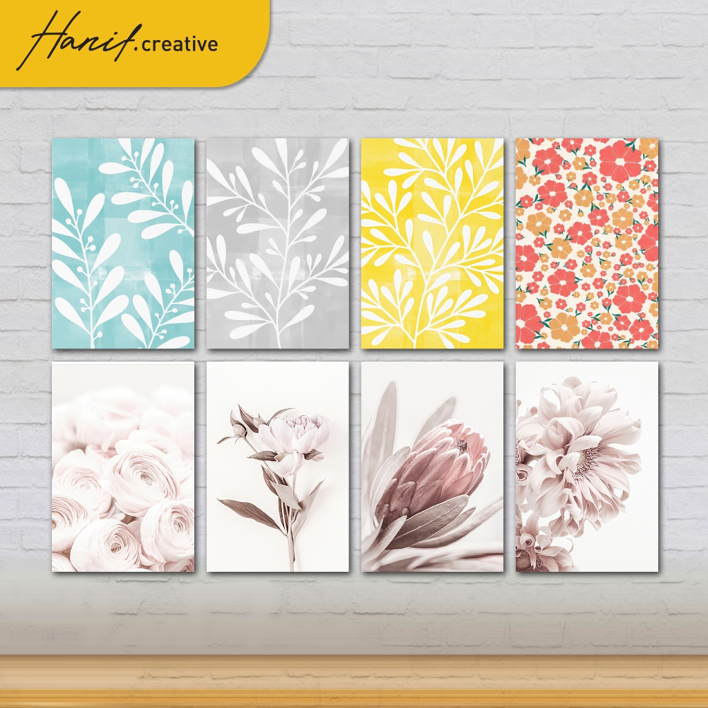 Jual Hiasan Dinding Poster Kayu MDF - Poster Flower | Shopee Indonesia