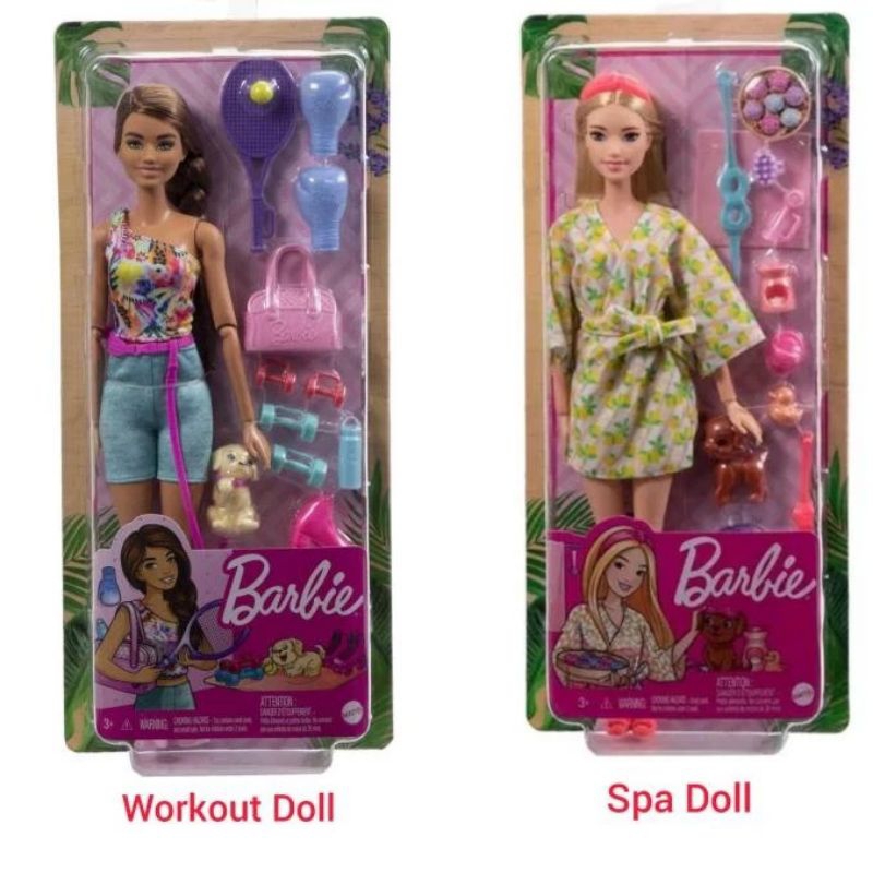 Barbie workout sales doll