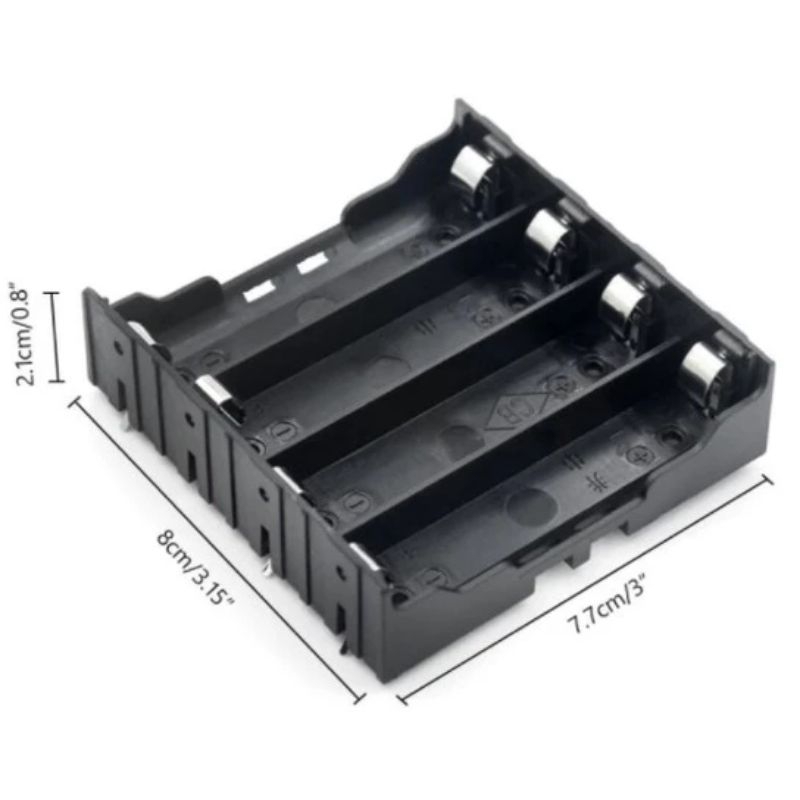 Jual Holder Baterai 18650 Case Batere Box Dengan Plat dan Pin PCB ...