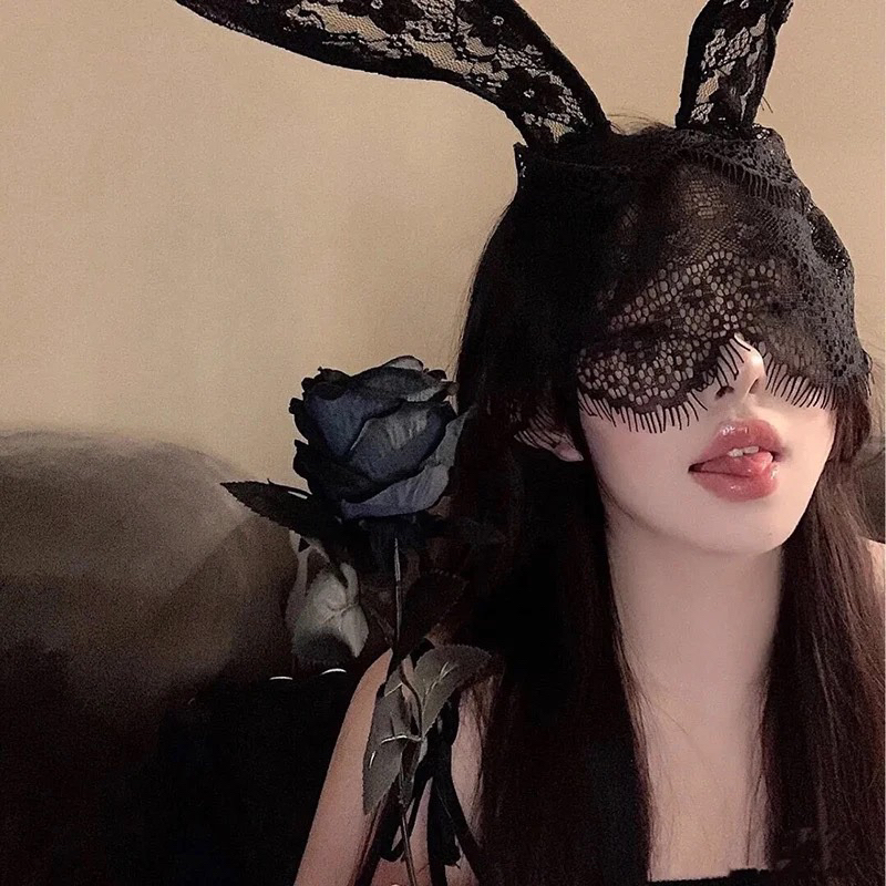 Jual BUNNY LACE MASK - Aksesoris Costume Halloween Kostum Topeng ...