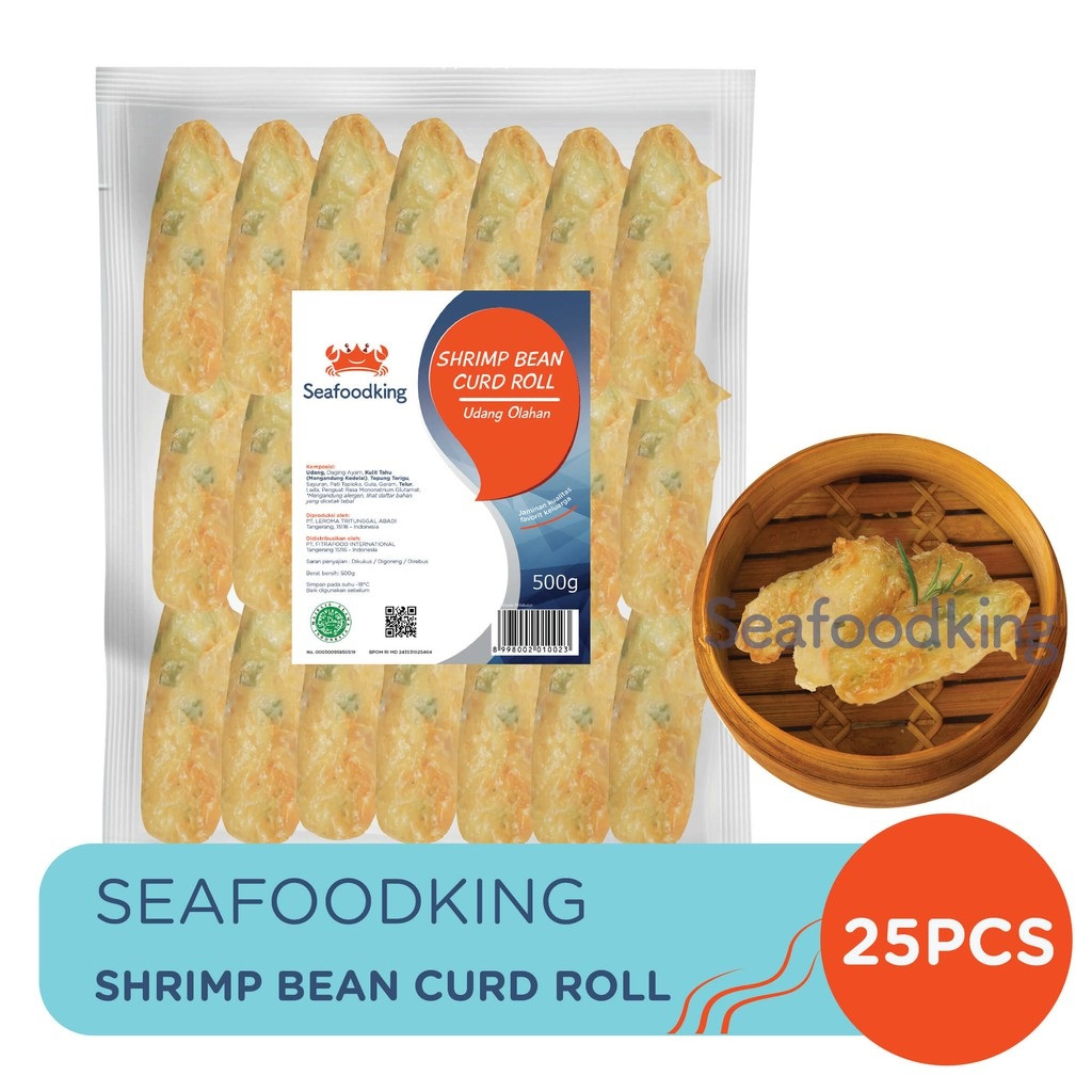 Jual SEAFOODKING SHRIMP BEAN CURD ROLL 500 GR Shopee Indonesia