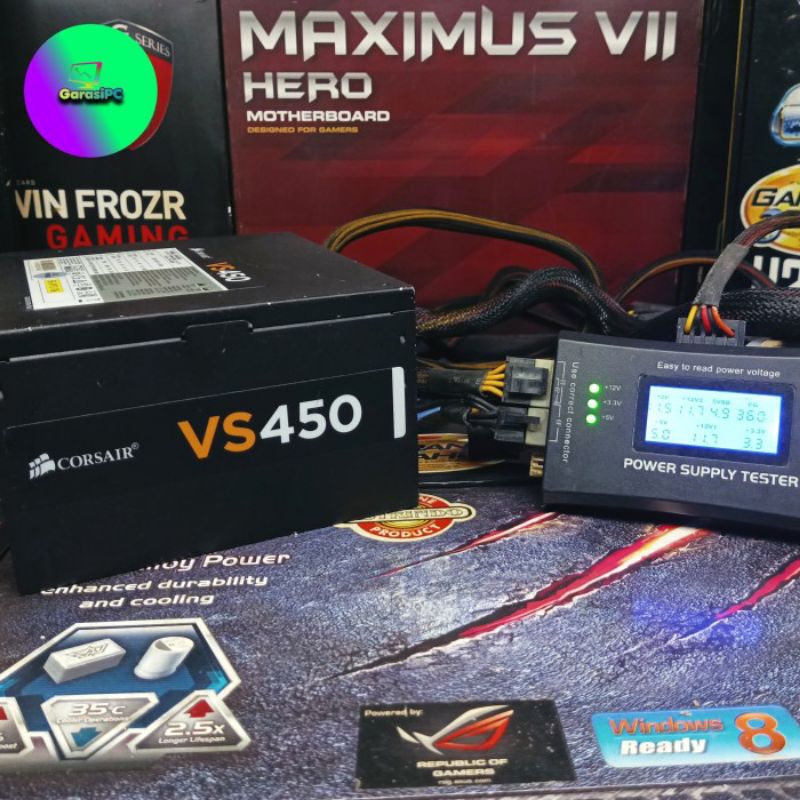 Jual Power Supply PSU Komputer Corsair VS450 Pure 450Watt | Shopee ...
