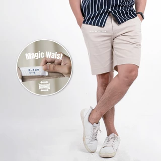 BLUEBUTTON Celana Pendek Pria Cream Celana Pendek Chino Cream