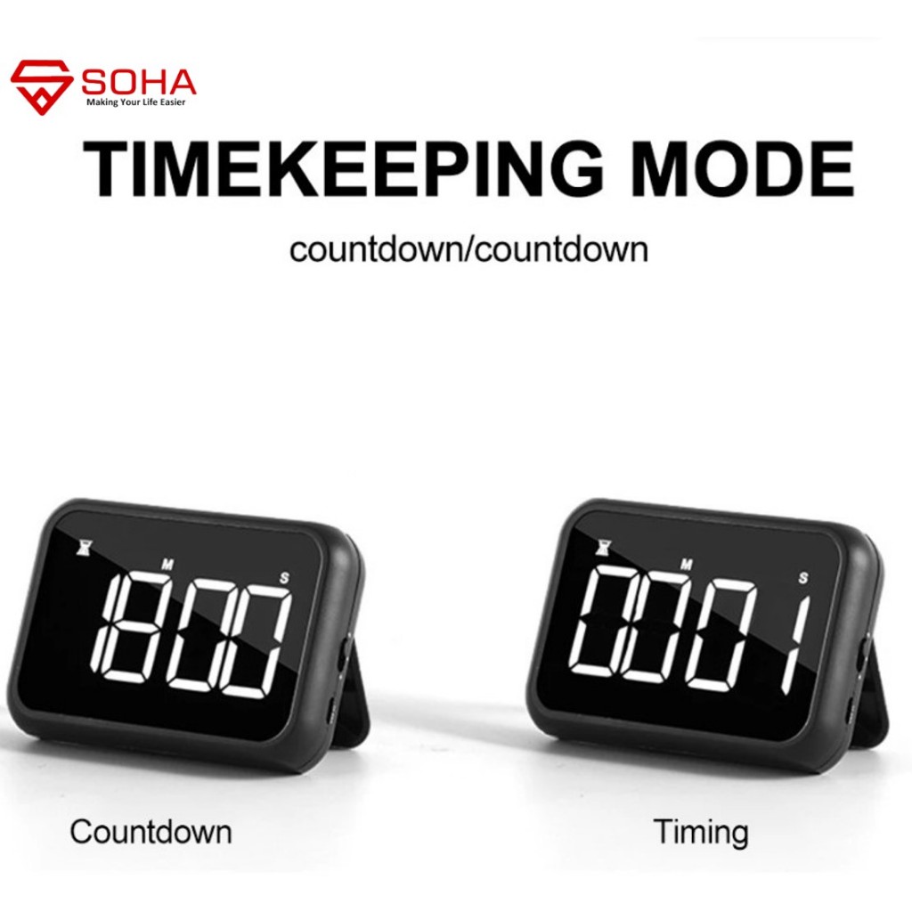 Jual JD-12 Digital Timer Masak Count Down Alarm Hitung Mundur Clock ...