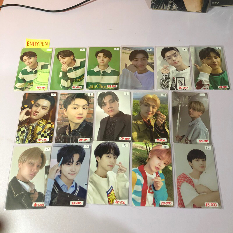 Jual ENHYPEN PC PHOTOCARD OFFICIAL MURAH JAY JAKE SUNOO JUNGWON ...