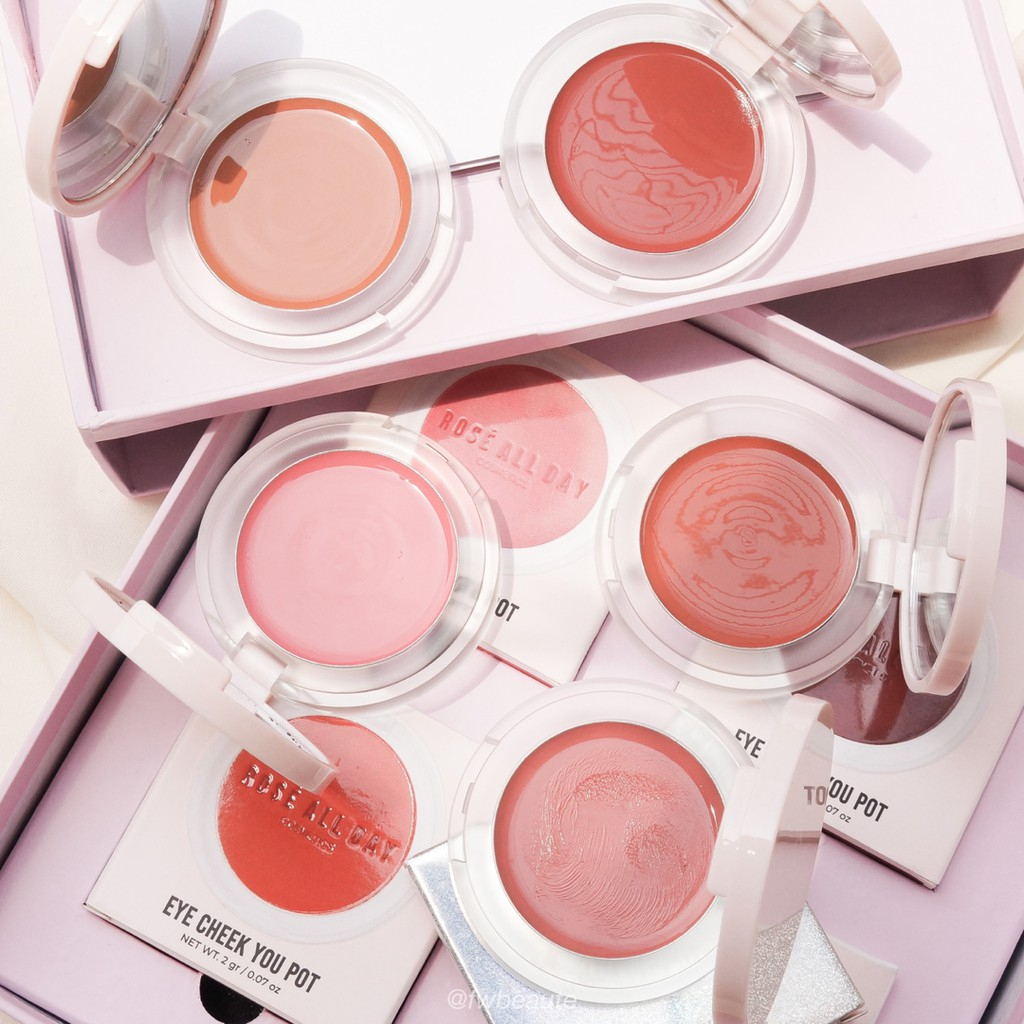 Jual Rosé All Day Eye Cheek You Pot x Stephanie Rose Blush On Cream