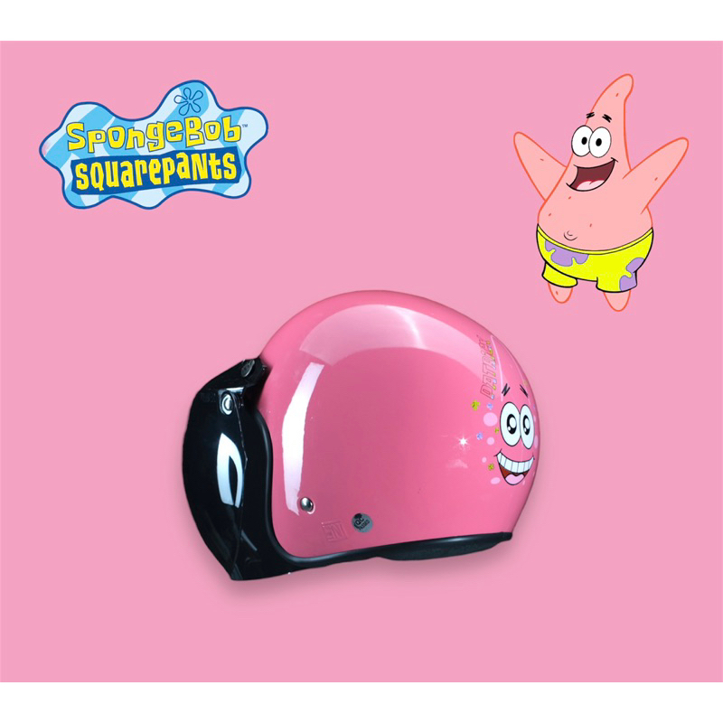 Jual HELM RETRO NEO ANAK SPONGEBOB SQUAREPANTS PATRICK STAR PINK