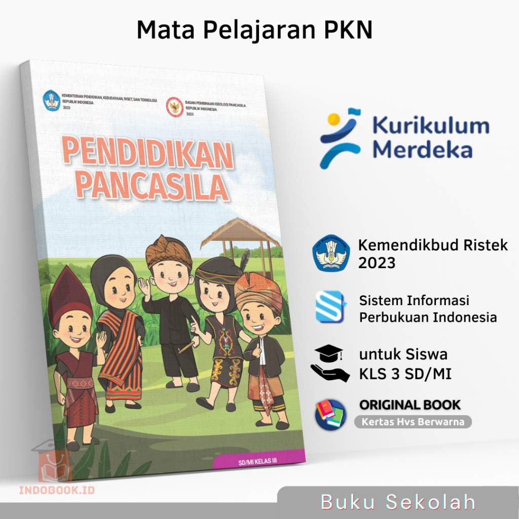 Jual Buku Siswa Pendidikan Pancasila PKN SD MI KELAS 3 III Kurikulum ...